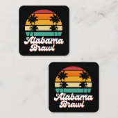Alabama Brawl Quadratische Visitenkarte (Vorne/Hinten)