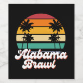 Alabama Brawl Weinetikett (Einzelnes Label)