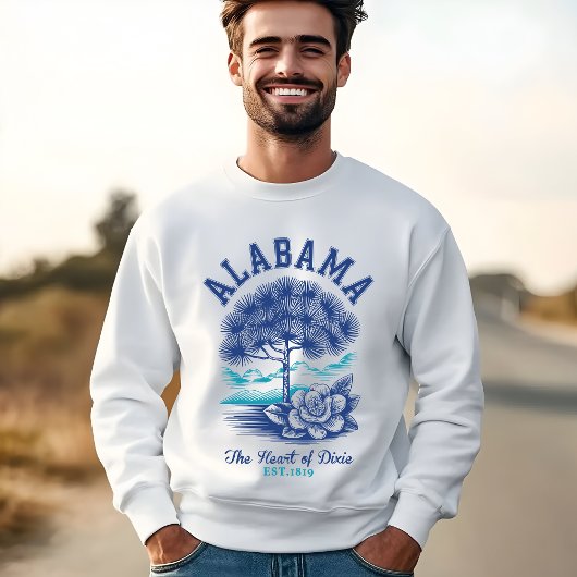Alabama Camellia Blossom & Tree – Southern State  Sweatshirt