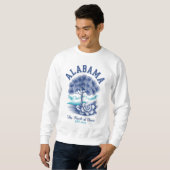 Alabama Camellia Blossom & Tree – Southern State Sweatshirt (Vorne ganz)