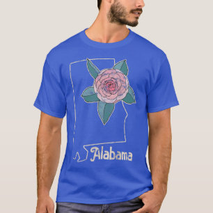 Alabama Camellia Blume Wildblume Staat T-Shirt
