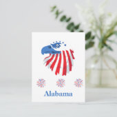 Alabama Celebrates: Glückliche Unabhängigkeit D Postkarte (Stehend Vorderseite)