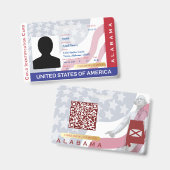 ALABAMA - Child-ID-Karte Ausweis (Front & Back)