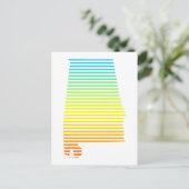 Alabama Chill Fade Postkarte (Stehend Vorderseite)