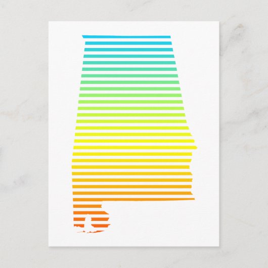 Alabama Chill Fade Postkarte (Vorderseite)