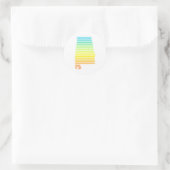 Alabama Chill Fade Runder Aufkleber (Tasche)