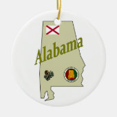 Alabama Christmas Tree Ornament (Vorne)