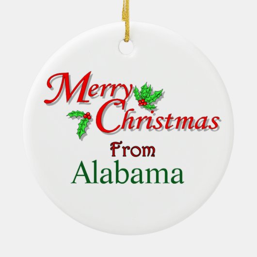 Alabama Christmas Tree Ornament (Hinten)