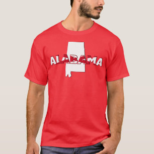 Alabama Colored Staat Letters TShirt