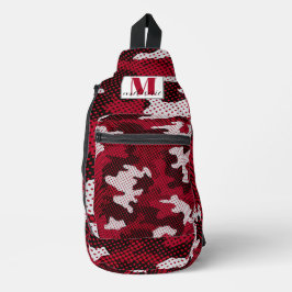 Alabama Crimson & White Bold Tide Camo Printed Crossbody Bag