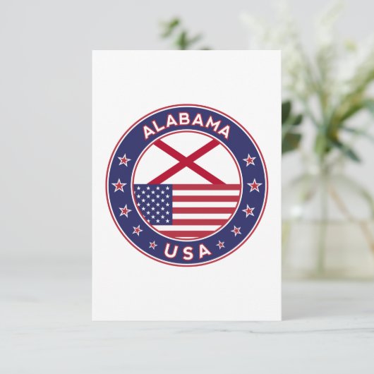 Alabama Dankeskarte (Stehend Vorderseite)