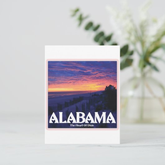 Alabama Dark Sunset Postkarte (Stehend Vorderseite)