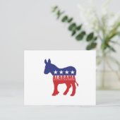 Alabama-Demokrat Donkey Postkarte (Stehend Vorderseite)