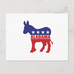 Alabama-Demokrat Donkey Postkarte