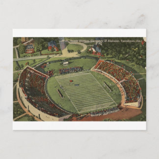 Alabama Denny Stadium Vintag Postcard Postkarte