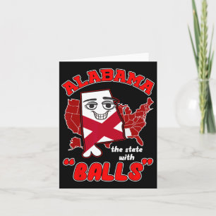 Alabama der Staat mit dem lustigen Bama Football Karte