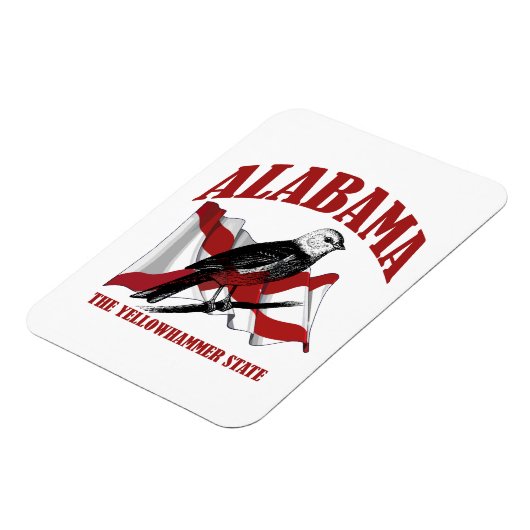 Alabama, der Yellowhammer-Staat Magnet (Linke Seite)