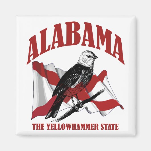 Alabama, der Yellowhammer-Staat Magnet (Vorne)