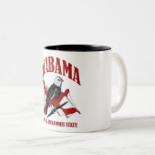 Alabama, der Yellowhammer-Staat Zweifarbige Tasse (VorderseiteRechts)