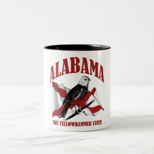 Alabama, der Yellowhammer-Staat Zweifarbige Tasse