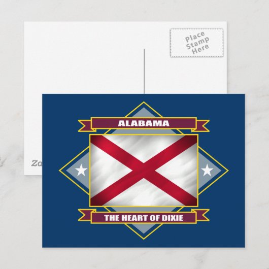 Alabama Diamond Postkarte (Vorne/Hinten)