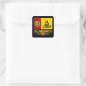 Alabama (DTOM) Quadratischer Aufkleber (Tasche)