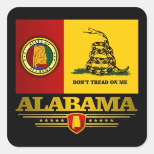 Alabama (DTOM) Quadratischer Aufkleber