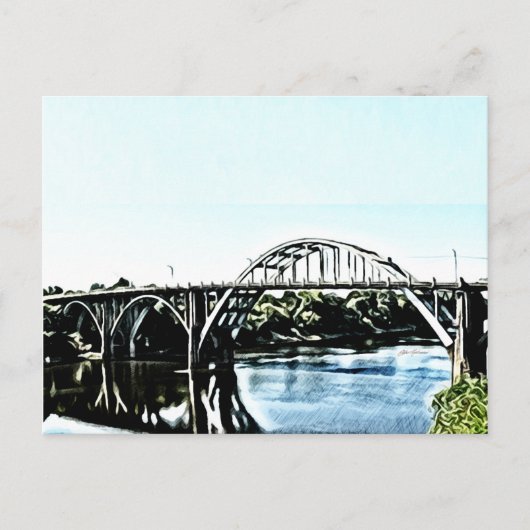 Alabama Edmund Pettus Bridge Postkarte (Vorderseite)