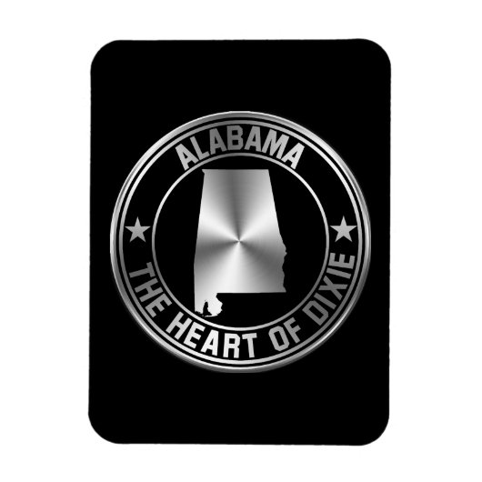 Alabama Emblem Magnet (Vertikal)