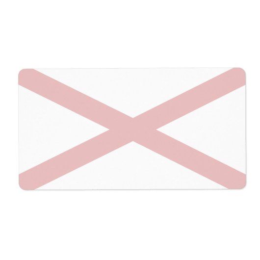 Alabama Faint Flag Shipping Label (Vorne)