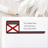 Alabama-Flag - benutzerdefinierte Rücksendeadresse (Insitu)