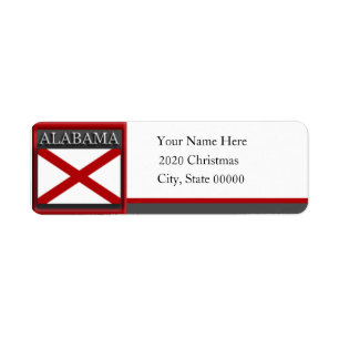 Alabama-Flag - benutzerdefinierte Rücksendeadresse