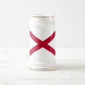ALABAMA FLAG BIERGLAS (Mittel)