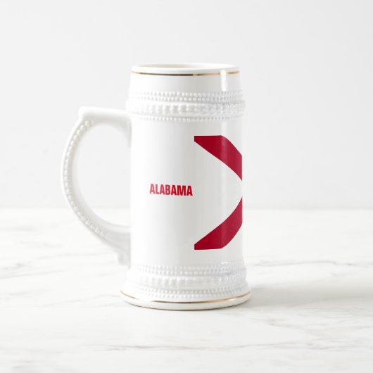 ALABAMA FLAG BIERGLAS (Links)