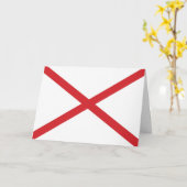 Alabama Flag gccnt Karte (Gelbe Blume)