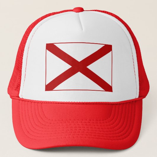 Alabama Flag Hat Truckerkappe (Vorderseite)