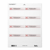 Alabama Flag Header Shipping Label (Vorne)