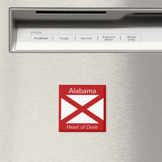 Alabama Flag Magnet (In Situ (Geschirrspüler))