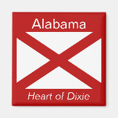 Alabama Flag Magnet (Vorne)