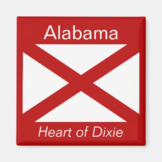Alabama Flag Magnet (Vorne)