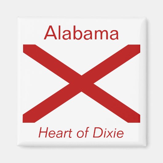 Alabama Flag Magnet (Vorne)