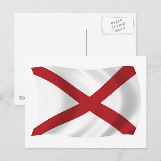 Alabama Flag Postkarte (Vorne/Hinten)
