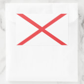 Alabama Flag Rechteckiger Aufkleber (Tasche)