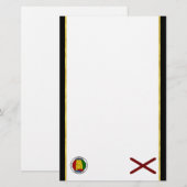 Alabama-Flagge Briefpapier (Vorne/Hinten)
