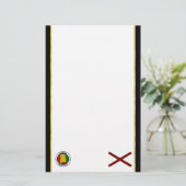 Alabama-Flagge Briefpapier (Stehend Vorderseite)