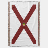Alabama-Flagge Decke (Vorderseite Vertikal)
