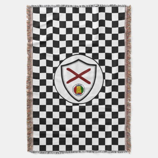 Alabama-Flagge Decke (Vorderseite Vertikal)