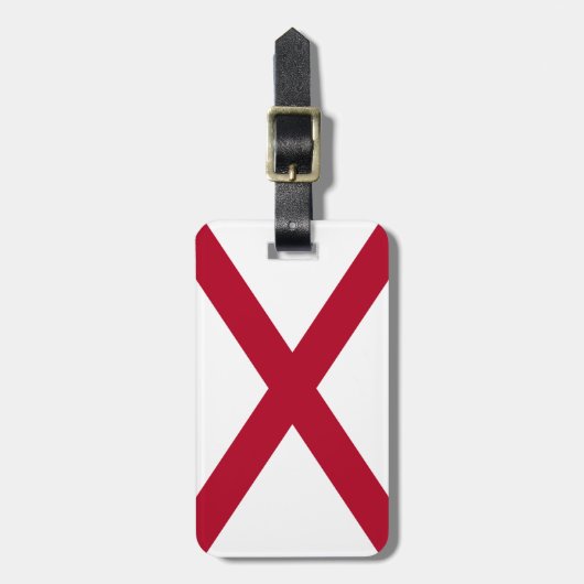 Alabama-Flagge Gepäckanhänger (Vorderseite vertikal)