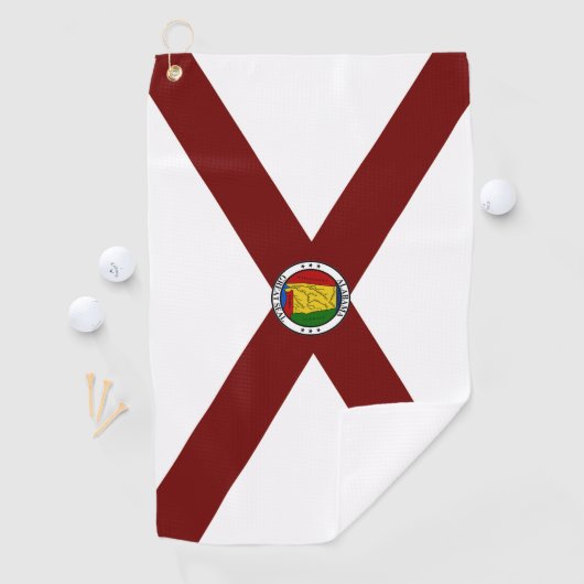 Alabama-Flagge Golfhandtuch (Insitu)