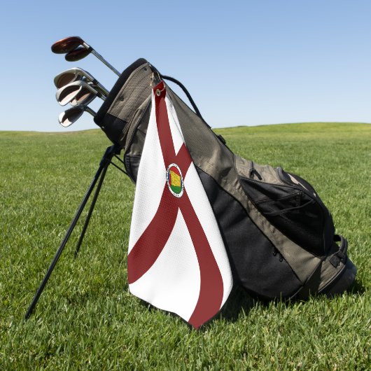 Alabama-Flagge Golfhandtuch (Gras)